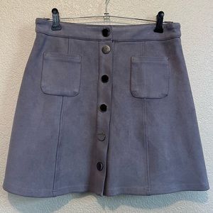 Lilac Corduroy Skirt